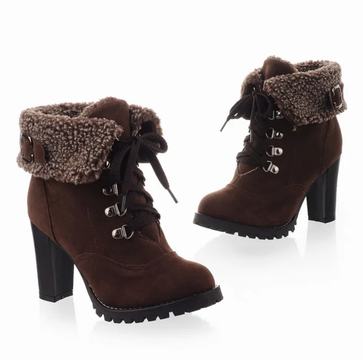 Fur Lined Ankle Boots